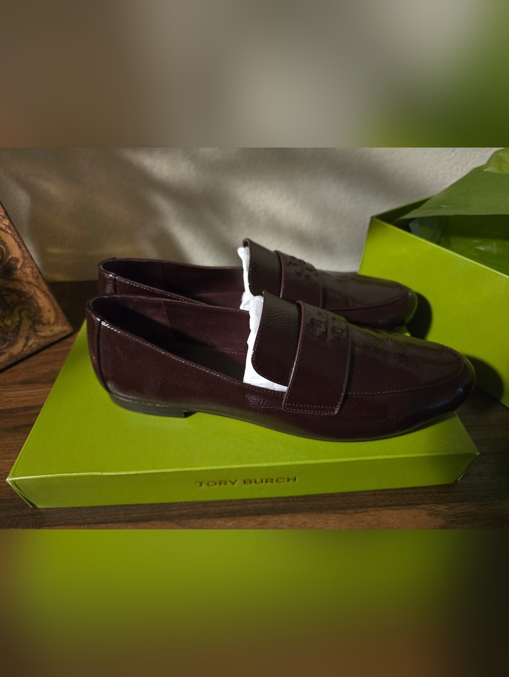 Tory Burch Women Mini Everly Patent Leather Loafer Size 10 – New $329